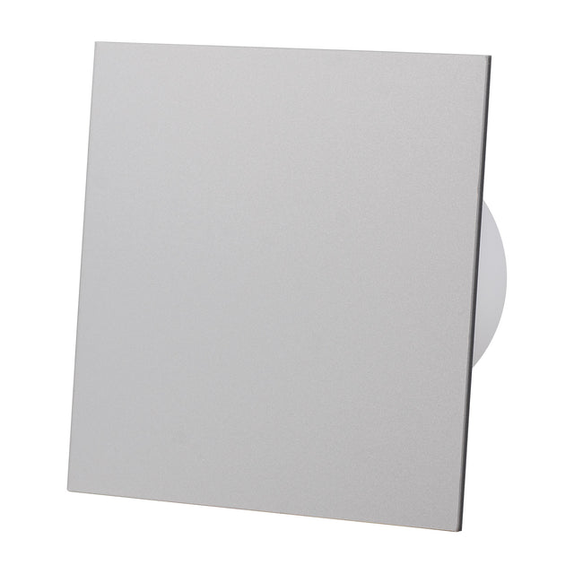 Ventilator baie dRim Ø100 HS, Super Silent, Senzor de umiditate, Debit 93 m3/h, Panou plexi schimbabil, clapeta antiretur, Garantie 2 ani, Gri