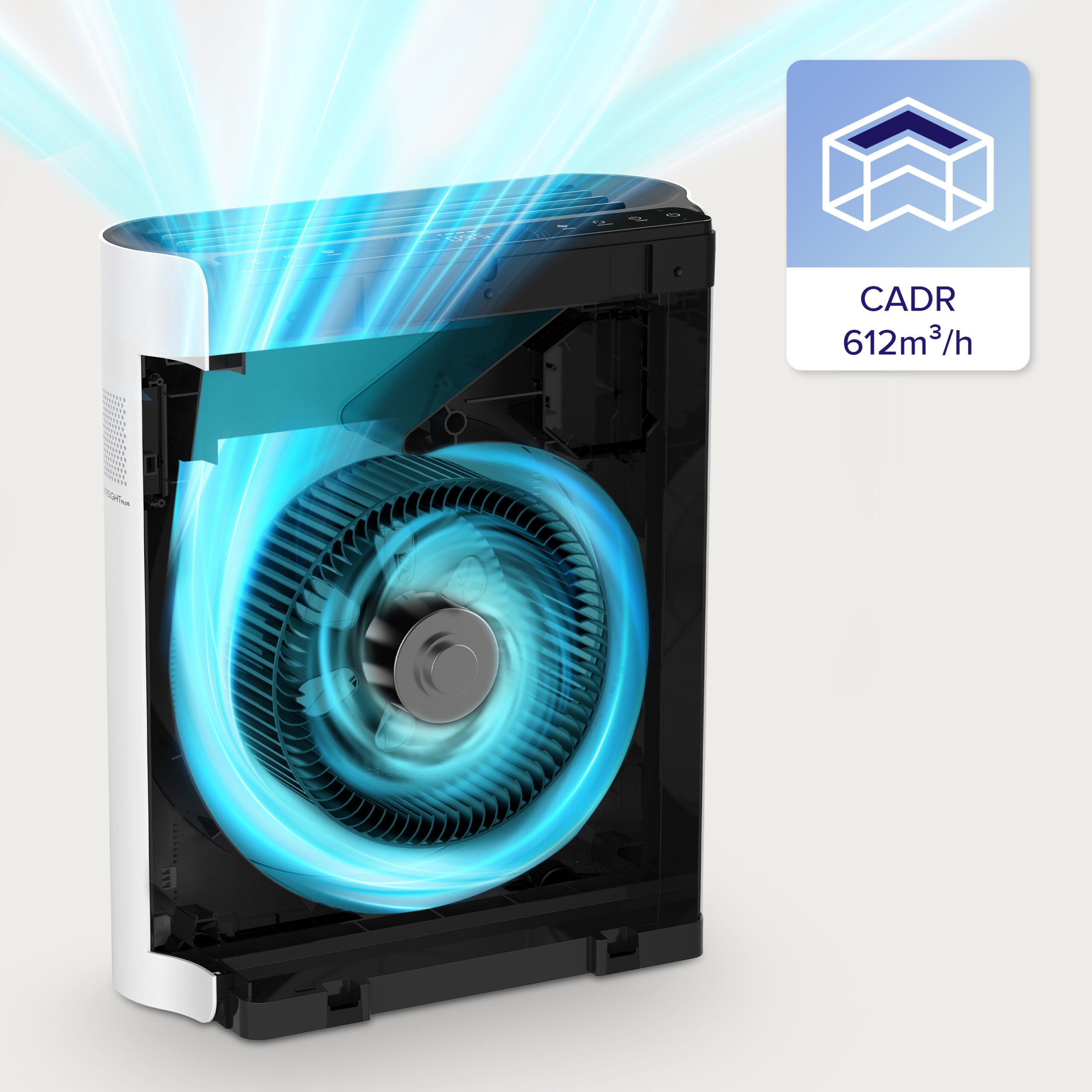 Resigilat! Purificator de aer Smart Levoit EverestAir Wi-Fi, Filtru True HEPA, Carbon Activ, Acoperire până la 100 m², Flux de Aer Multidirecțional, Mod Auto, Compatibil Alexa & Google Home, Touch Screen, Gri