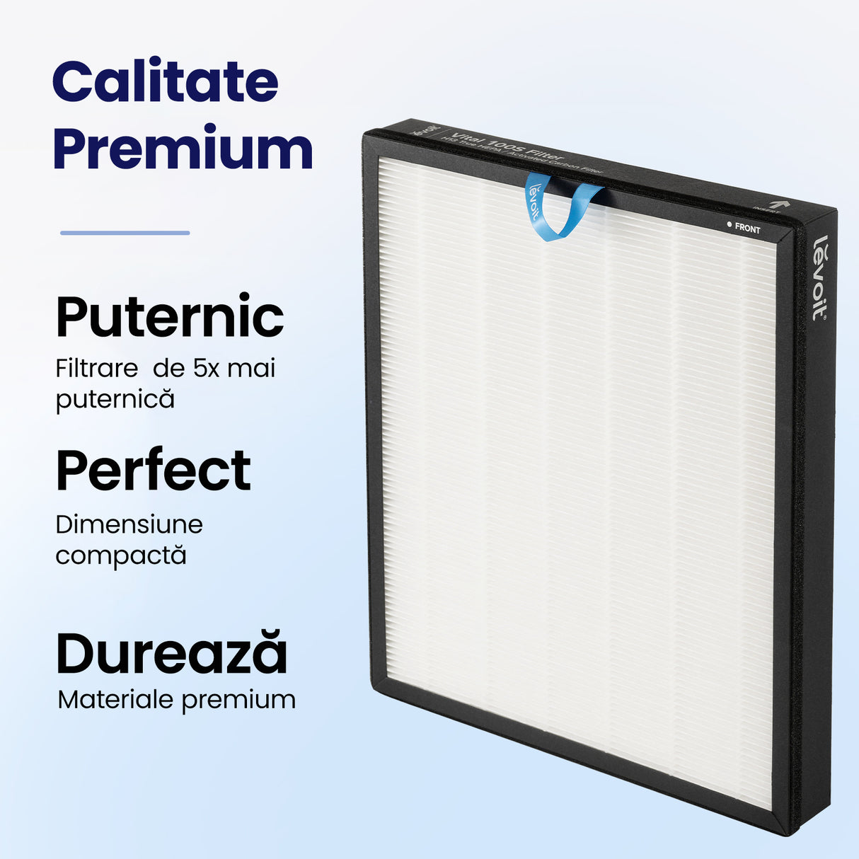 Filtru purificator Levoit Vital 100S Smart LRF-V102-WEU, 3-in-1, Pre-filtru lavabil, Filtru HEPA si Filtru de carbon activ cu eficienta ridicata