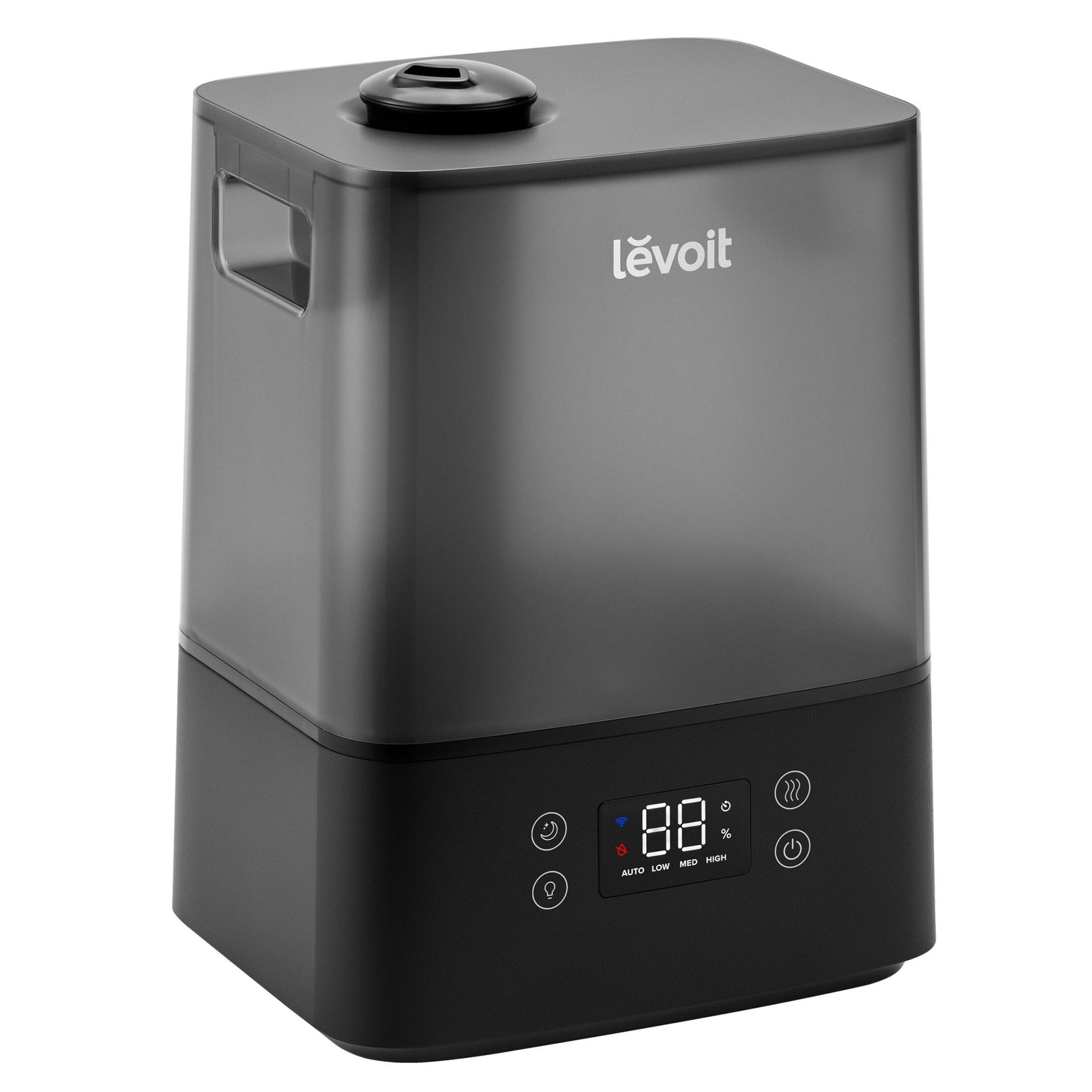 Umidificator de aer Levoit Classic 300S PRO, Rezervor 6L, Super Silentios, Aplicatie Smart, Senzor Umiditate, Functie AUTO, Aromaterapie, Autonomie 60 ore, Design Black