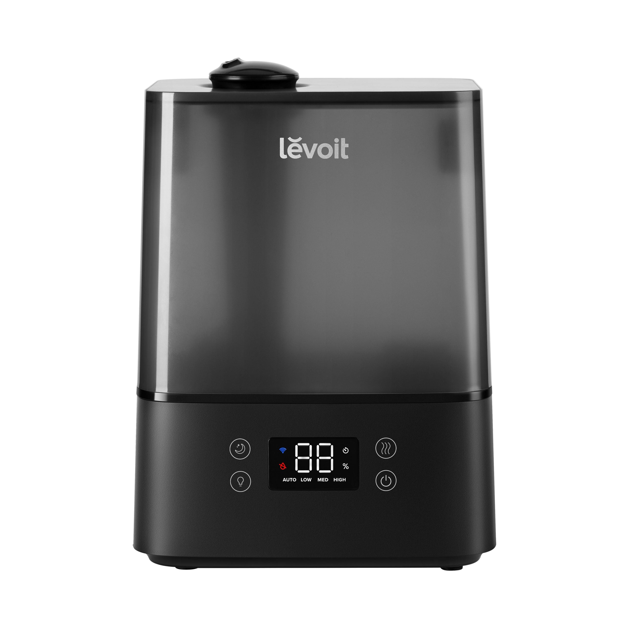 Umidificator de aer Levoit Classic 300S PRO, Rezervor 6L, Super Silentios, Aplicatie Smart, Senzor Umiditate, Functie AUTO, Aromaterapie, Autonomie 60 ore, Design Black