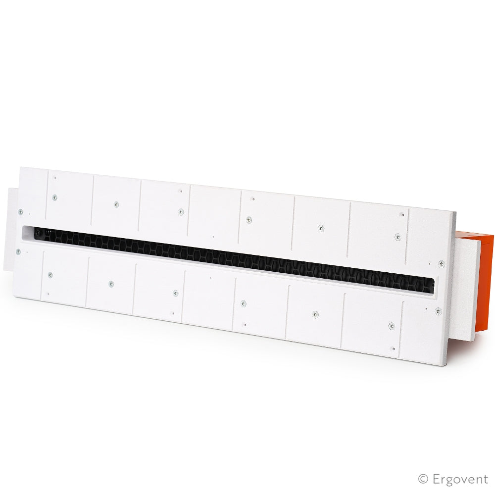 Grilă de ventilație încastrată în rigips Ergovent, LINEO 600 vertical, 75mm