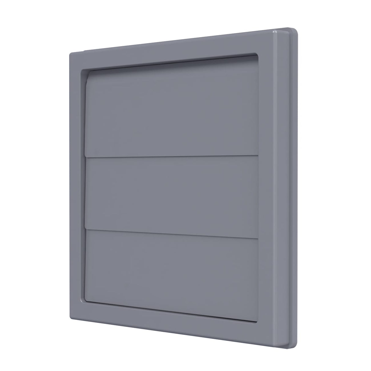 Grila ventilatie patrata cu clapeta antiretur, Diametru Ø125mm, exterior 150x150, ASA plastic Grey