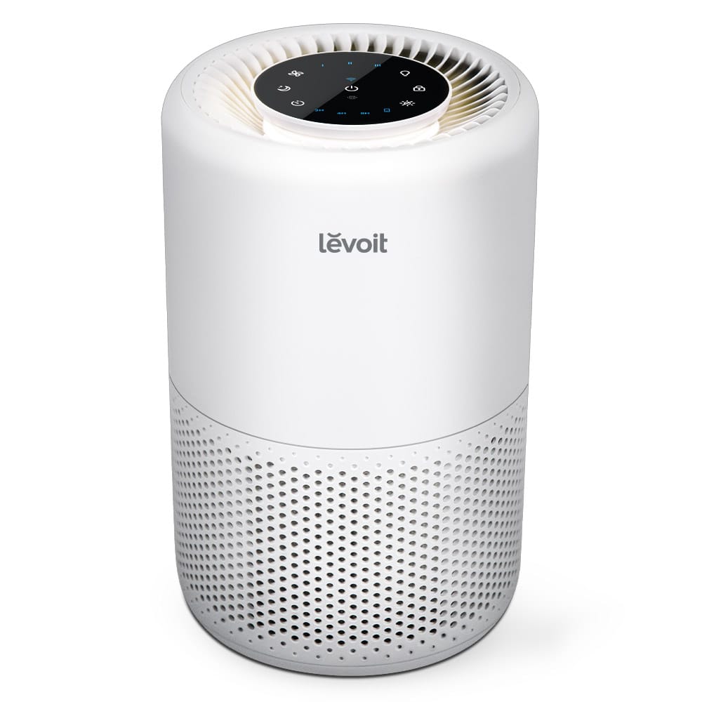 Resigilat! Purificator de Aer Smart Levoit Core 200S Wi-Fi, Filtru 3 in 1 True HEPA, Carbon Activ, Remote Control, Super Silent, Alexa, Google Home, Touch Screen, Alb