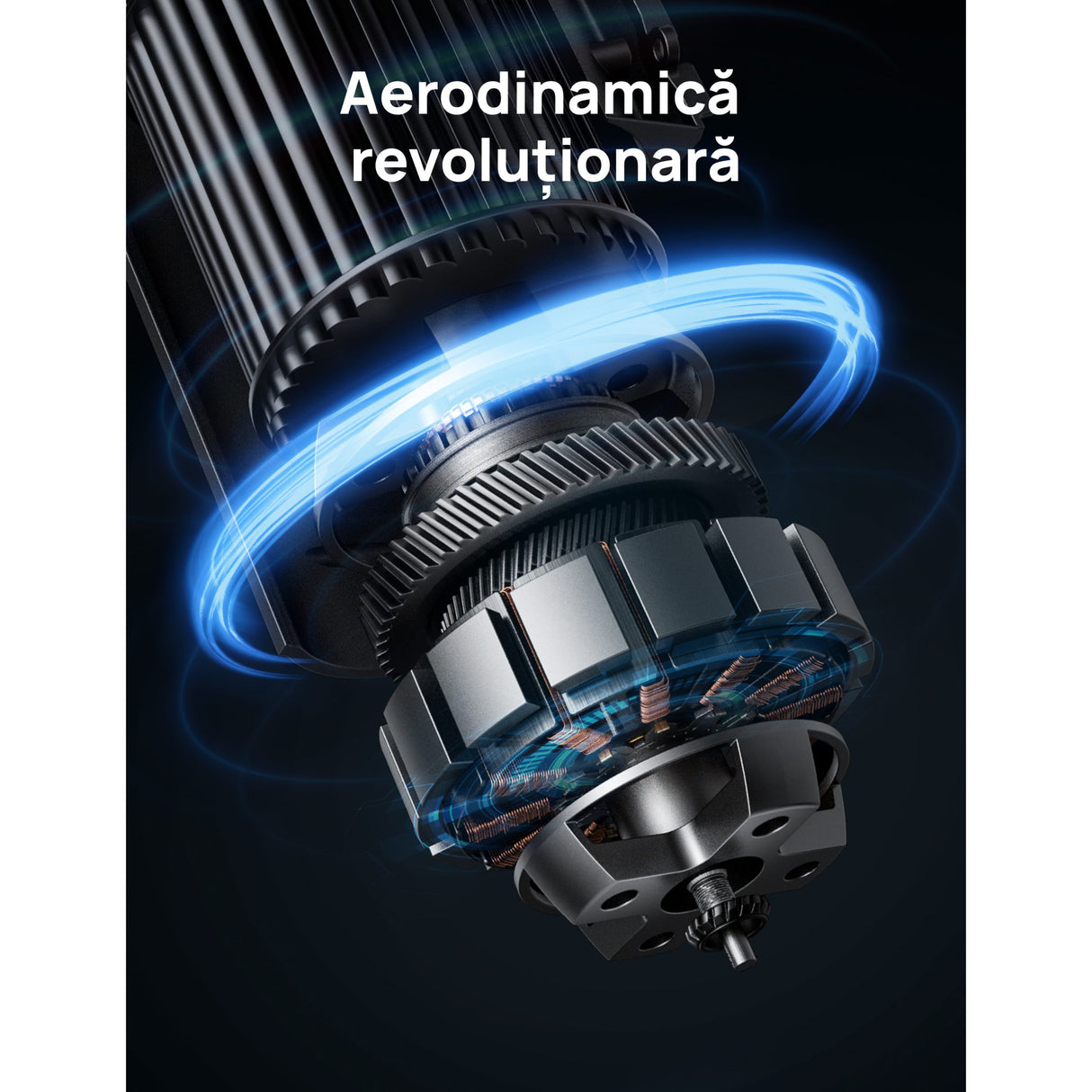 Ventilator Turn Smart DREO Cruiser DR-HTF011S, 9 viteze, 4 functii,106cm, HyperSilent 25dB ,oscilatie 90°, negru