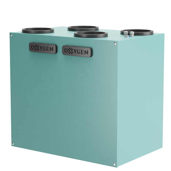 Oxygen X-Air V500E cu entalpie centrala de ventilatie cu recuperare de caldura perete