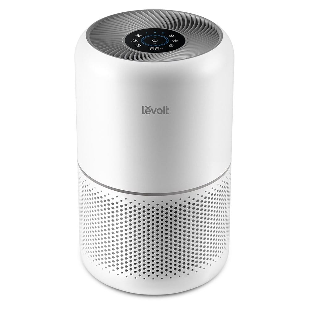 Purificator de aer Smart Levoit Core 300S Wi-Fi, Filtru 3 in 1 True HEPA, Carbon Activ, Senzor Calitate Aer, Mod Auto, Alexa, Google Home, Panou Comanda Touch Screen, Control Remote, Alb