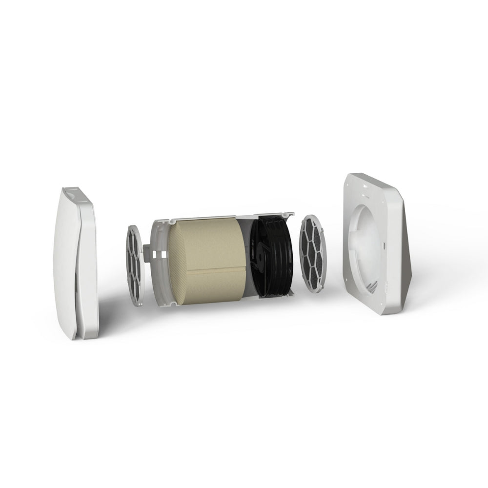 BSK ZEPHYR Sistem de ventilație cu recuperare de căldură și flux alternativ, control Wi-Fi, senzori de temperatura & umiditate si telecomanda - TUB 500mm fix