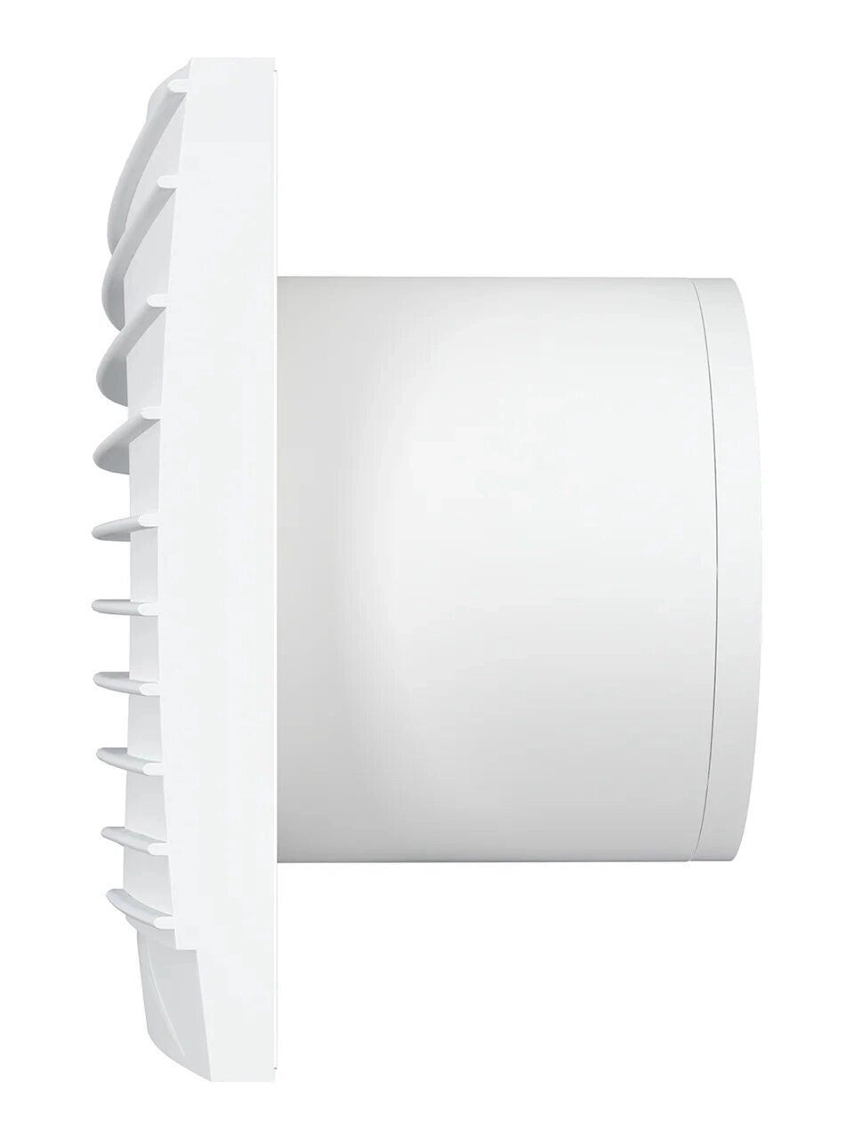 Ventilator baie SILENT 4C Matt White, Super Silent, Clapeta antiretur, Motor Long Life 40000h, Debit 90mc/h, Ø100mm, Matt White