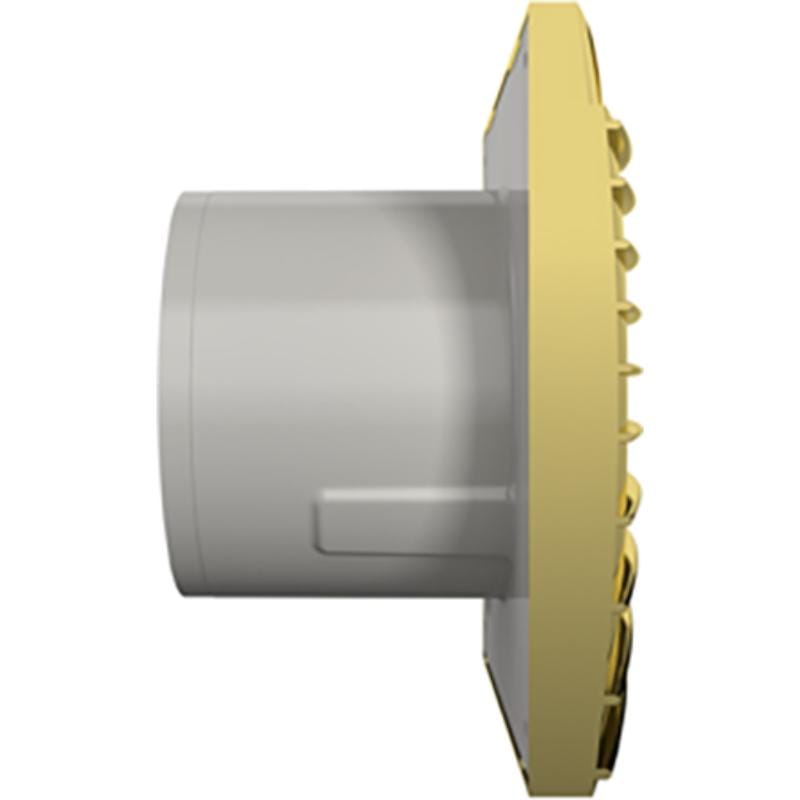 Ventilator baie SILENT 4C, Super Silent, Clapeta antiretur, Motor Long Life 40000h, Debit 90mc/h, Ø100mm, Gold