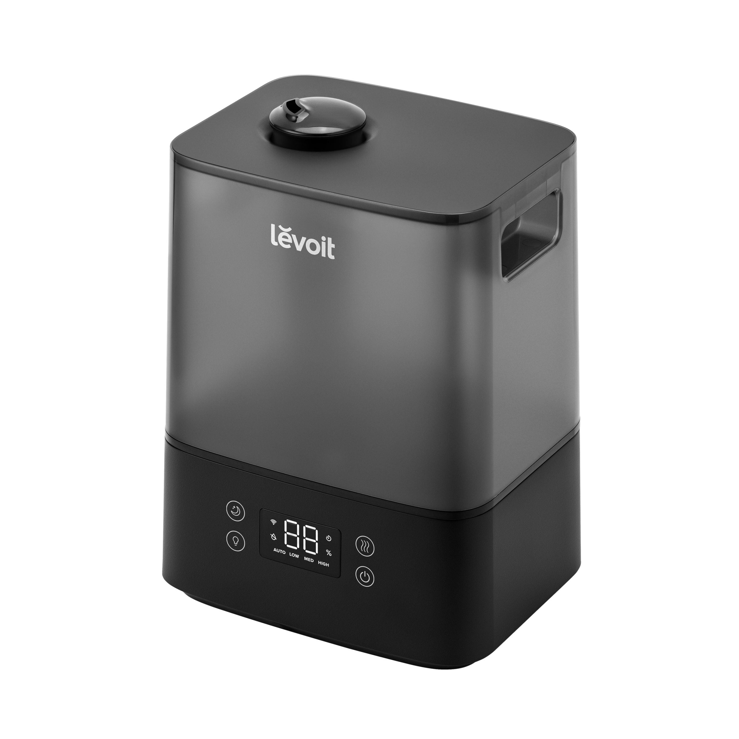 Umidificator de aer Levoit Classic 300S PRO, Rezervor 6L, Super Silentios, Aplicatie Smart, Senzor Umiditate, Functie AUTO, Aromaterapie, Autonomie 60 ore, Design Black
