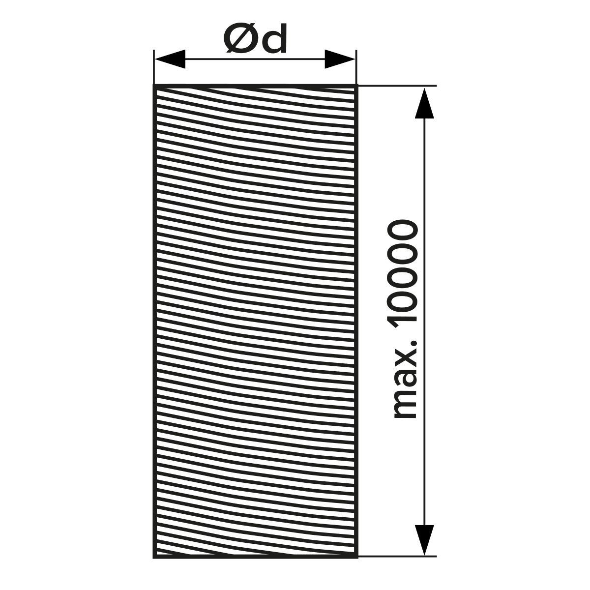 Tub 10m flexibil izolat (30mm), Ø127mm