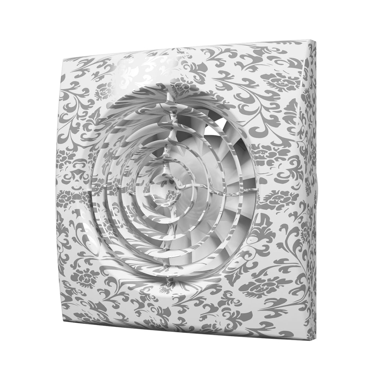 Ventilator baie AURA 4C Silent, Clapeta antiretur, Garantie 2 ani, Motor Long Life 40000h, Debit 90mc/h, Ø100mm, white design