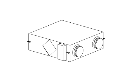 Helty Flow 1000 Steel – montaj tavan sau perete (1000 m³/h)