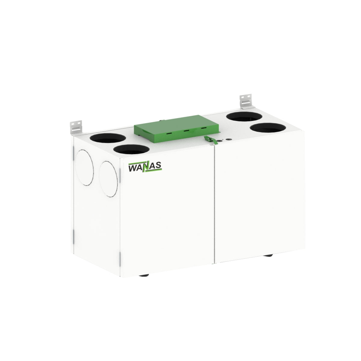 Centrala de Ventilație cu recuperare de căldură Wanas Combo 430 V&H Light, Smart, Debit de aer 430 m³/h, Cu preheater de 1000W, Funcție Ventilație și Umidificare