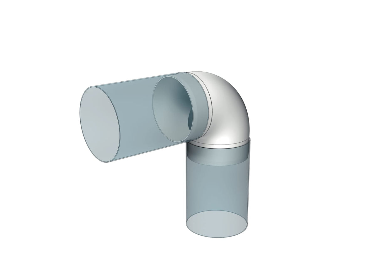 Cot Tubulatura Ø125mm, 45° PVC