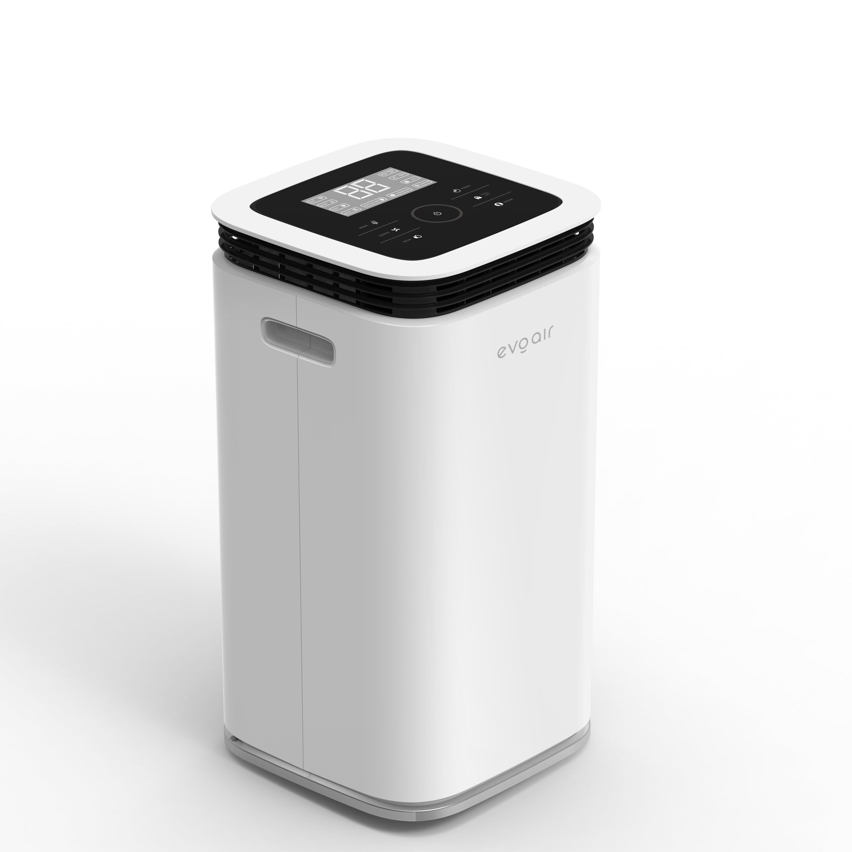 Dezumidificator Evoair, FlexyDry 12 Smart, 12l/24h, Senzor de Umiditate, Functie Ionizare, Uscare Rufe, Rezervor 2.2l, Alb