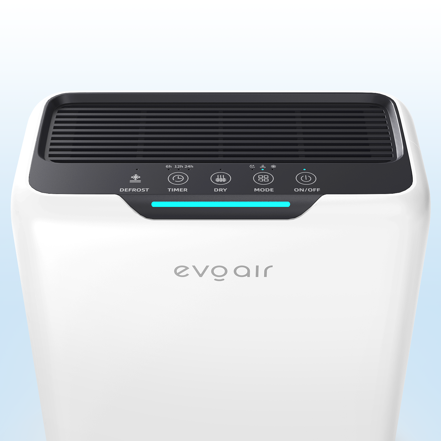 Dezumidificator aer Evoair HUMIXDUO, 500ml/24h, 3 Moduri funcționare, Silențios, Lumină Ambientală, Rezerva cu Silicagel, Timer 48h, Rezervor 2.5l, Alb