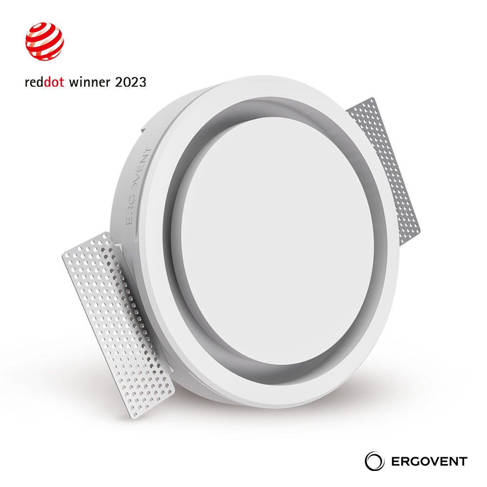 Grilă de ventilație încastrată în rigips Ergovent RONDO150