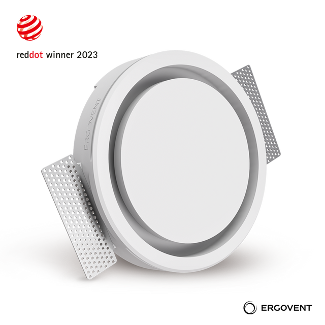 Grilă de ventilație încastrată în rigips Ergovent RONDO160