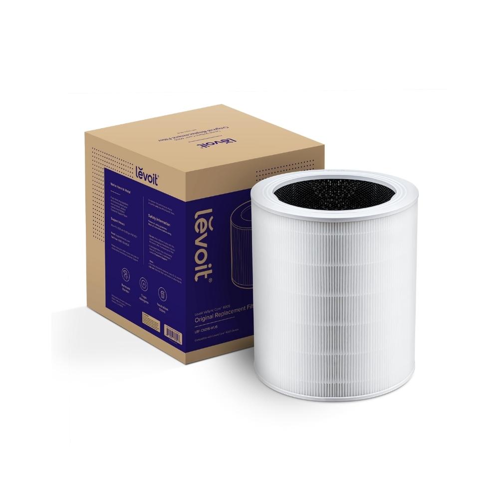 Filtru Purificator de aer LEVOIT CORE600S, FILTRARE 360°, 3-in-1, Pre-filtru, Filtru HEPA si filtru Carbon Activ