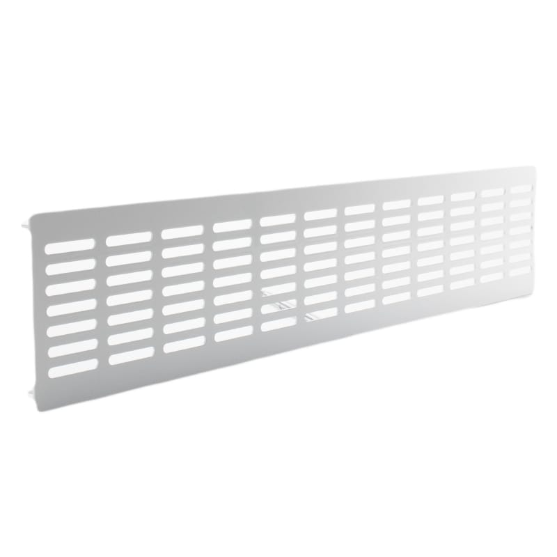 Grila ventilatie rectangulara, 480x100, montaj usa sau perete, Metal, Alb