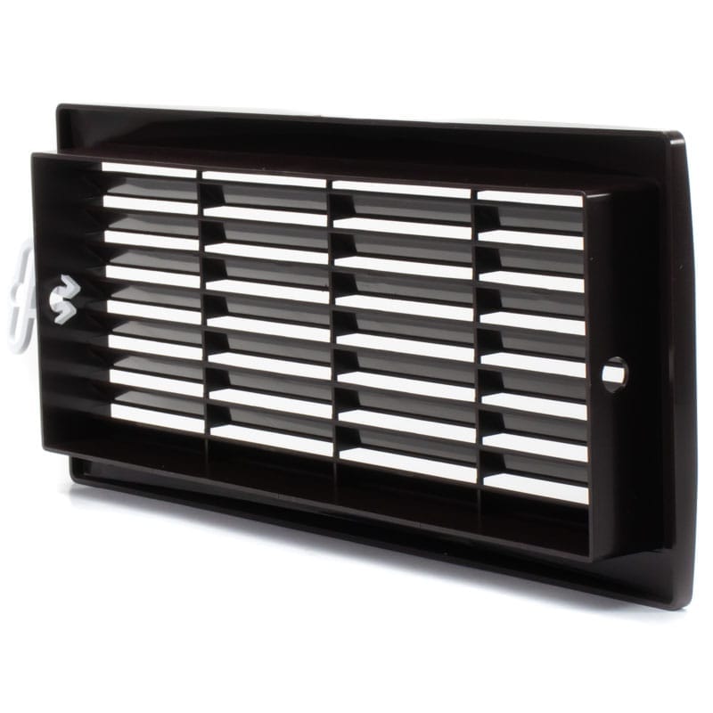Grila ventilatie 300x135 rectangulara , exterior, Plastic ABS, Brown