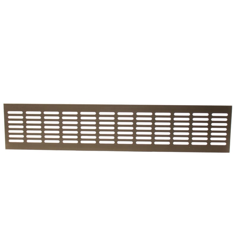 Grila ventilatie rectangulara, 480x100 , montaj usa sau perete, Metal, Dark Bronze