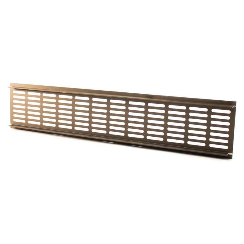 Grila ventilatie rectangulara, 480x100 , montaj usa sau perete, Metal, Dark Bronze