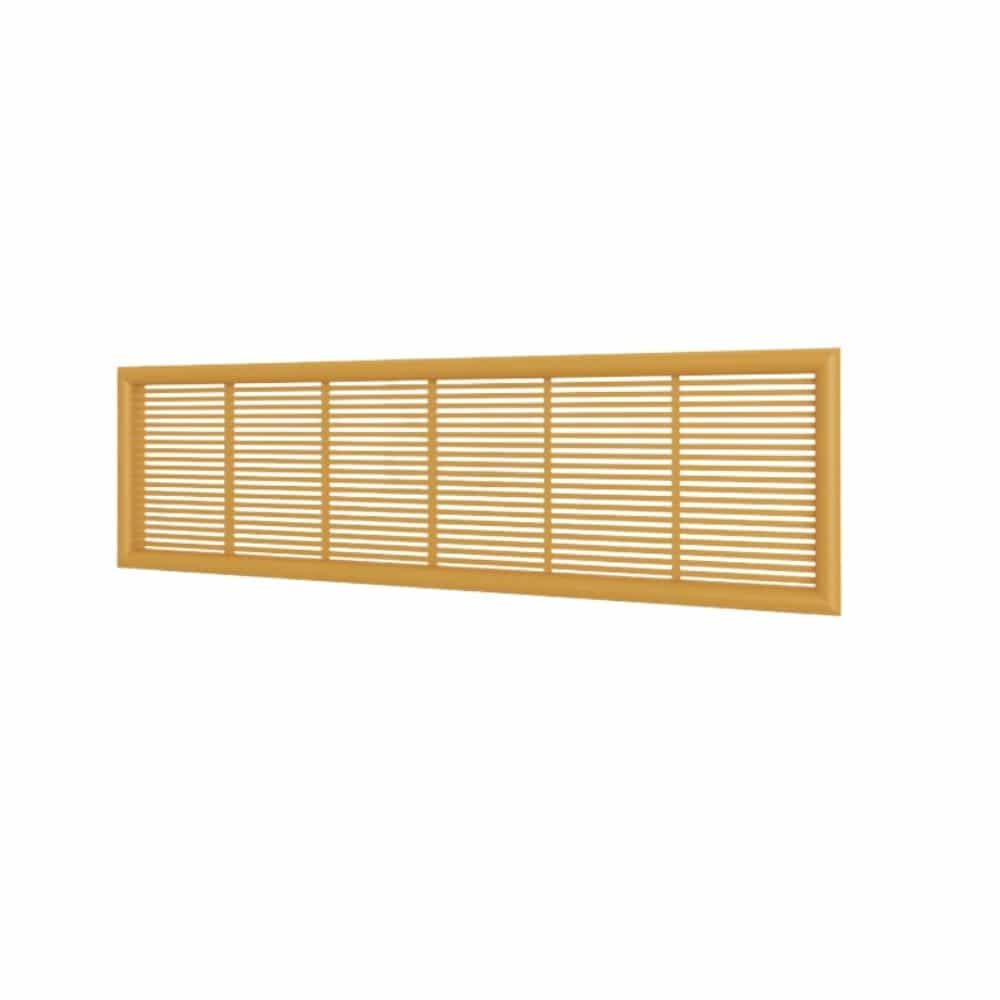 Grila ventilatie 227x67 rectangulara , exterior, Plastic ABS, Beige