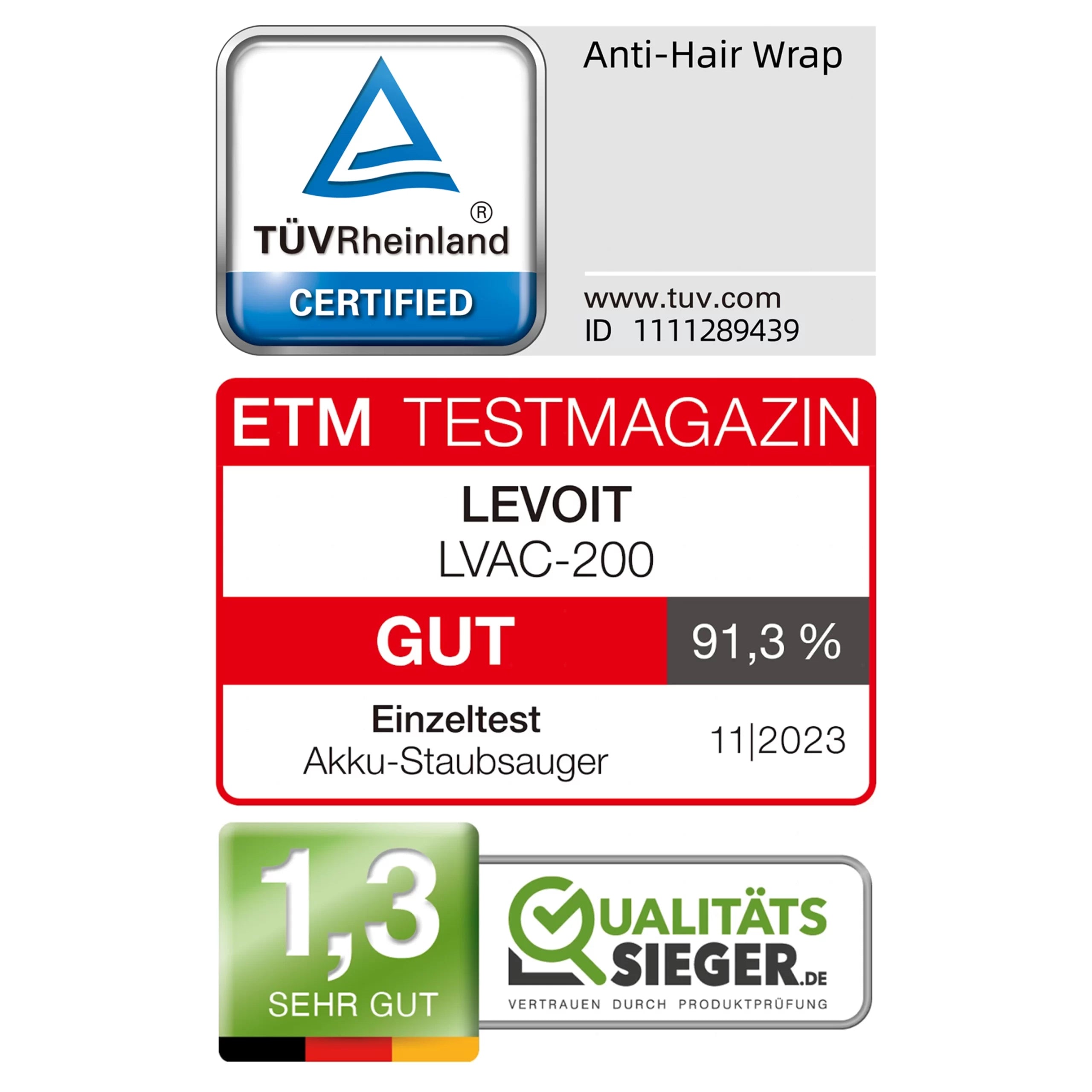 Aspirator vertical fara fir LEVOIT V200, Autonomie 50 Min, Iluminare LED, 180W, Container 0.75 L, Filtru HEPA 5 Stadii, GRI