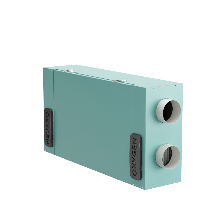 Centrala de Ventilatie cu recuperare de caldura Oxygen Easy C250E cu Entalpie si montaj pe tavan, Debit de aer 240 m3/h, Panou de control cu WiFi, Cu preheater adaptiv de 800W, , Montaj pe dreapta