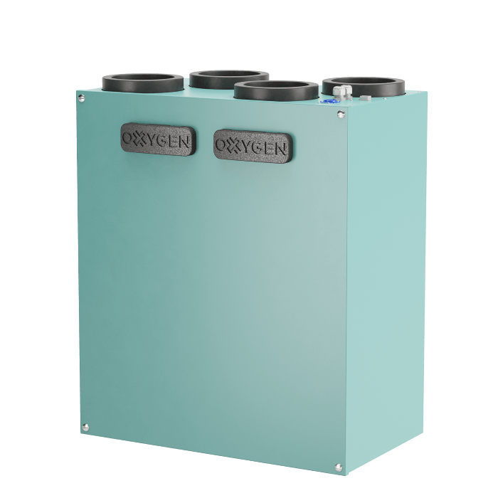 Oxygen X-Air V200E cu entalpie centrala de ventilatie cu recuperare de caldura perete