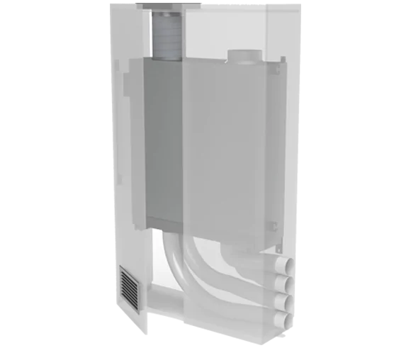 Helty Flow 1000 Steel – montaj tavan sau perete (1000 m³/h)