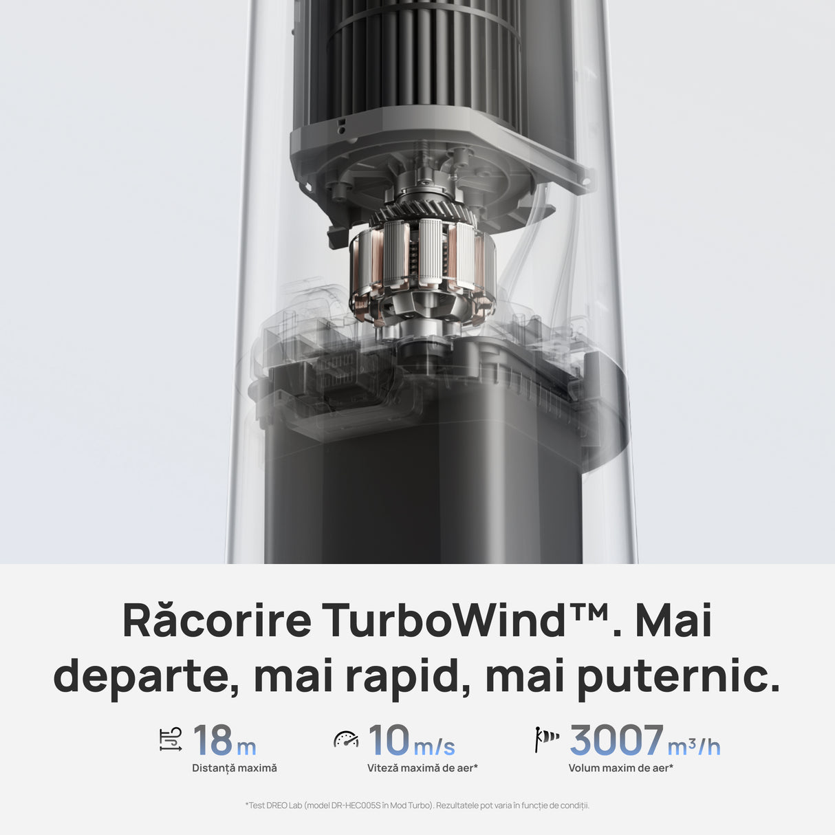 Ventilator Turn Smart Dreo Evaporativ DR‑HEC005S, Telecomandă, 12 Viteze, 4 Moduri Funcționare, Oscilație 90°, Timer 12H, Rezervor Apă 6L, Argintiu