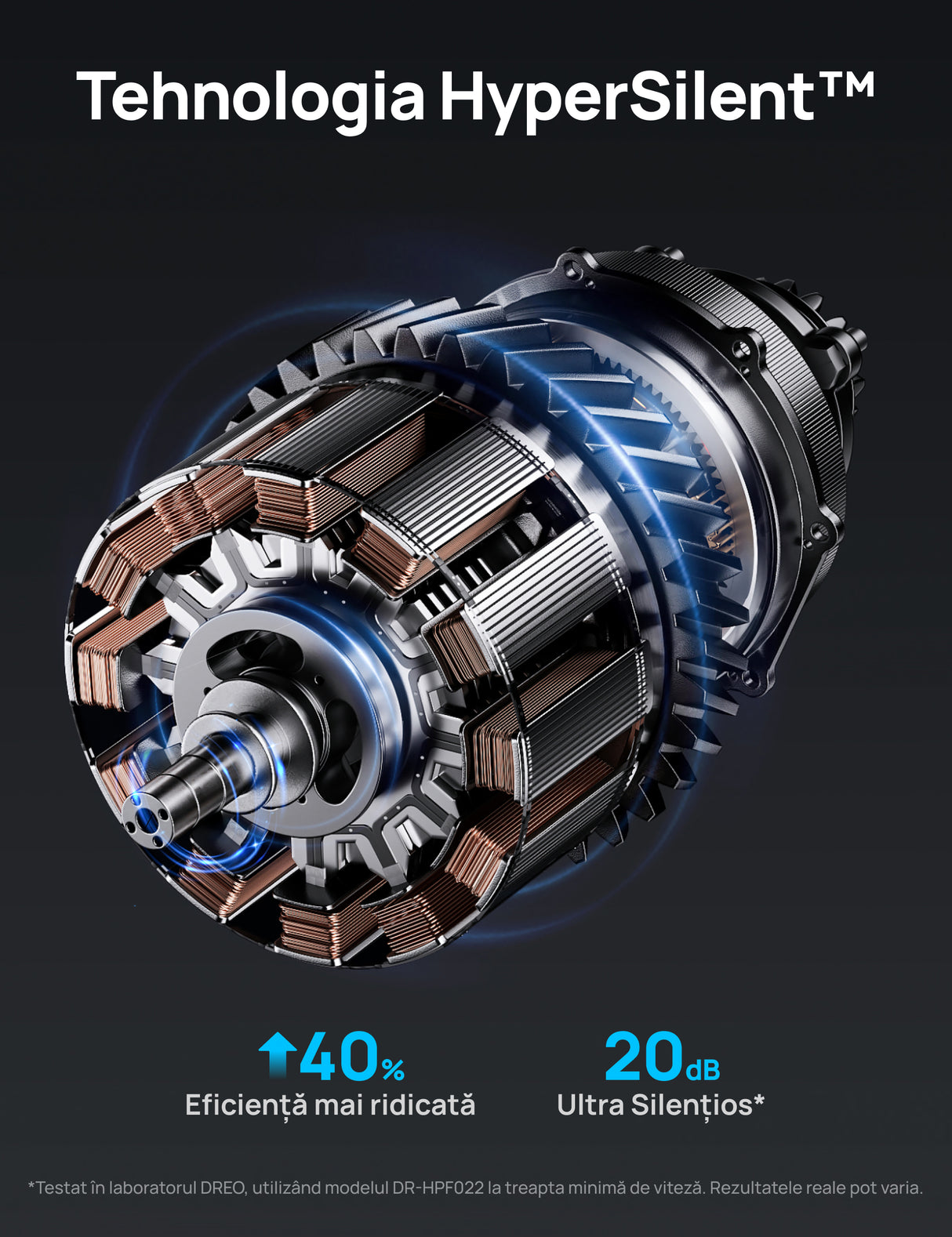 Ventilator Circular Dreo DR-HPF022, Telecomandă, 9 Viteze, 3 Moduri Funcționare, Oscilație Automată 120°, Timer 8H, Motor DC Silențios, Înălțime Reglabilă, Gri