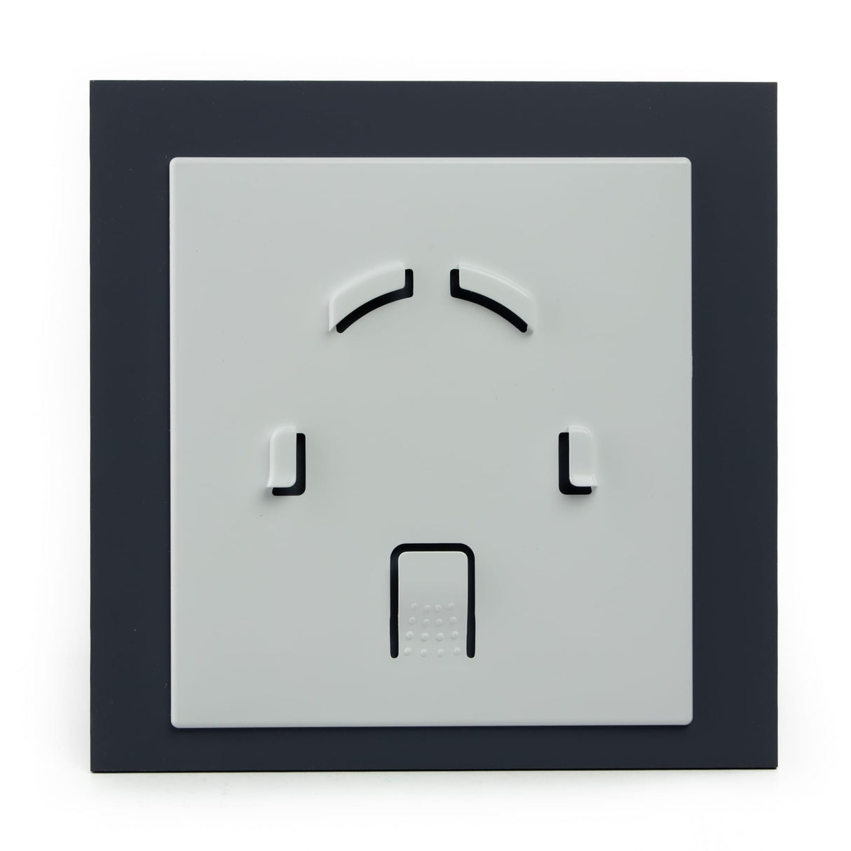 Panou frontal airroxy, dRim din plexiglas , 175x175 mm, Gri