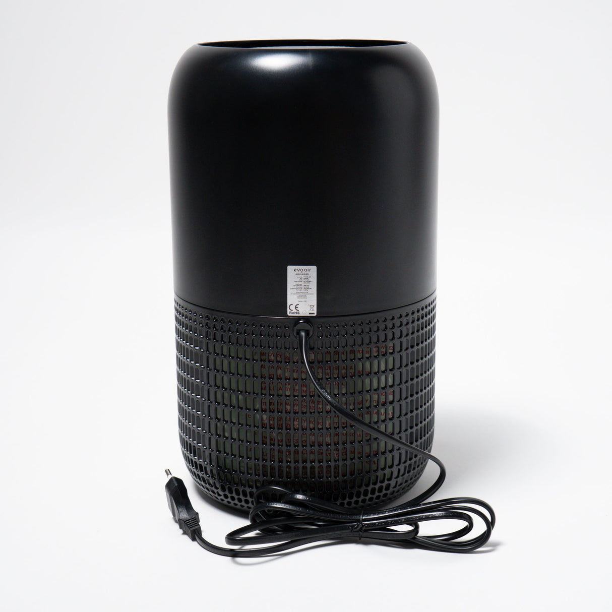 Purificator de aer Evoair, Yuvo, Lampă UV-C, Filtru 3in1, True Hepa, Carbon Activ, Pre-filtru, 4 viteze, Funcție Polen/Animale, Mod Noapte, Blocare Ecran, Lumină Ambientală, Negru