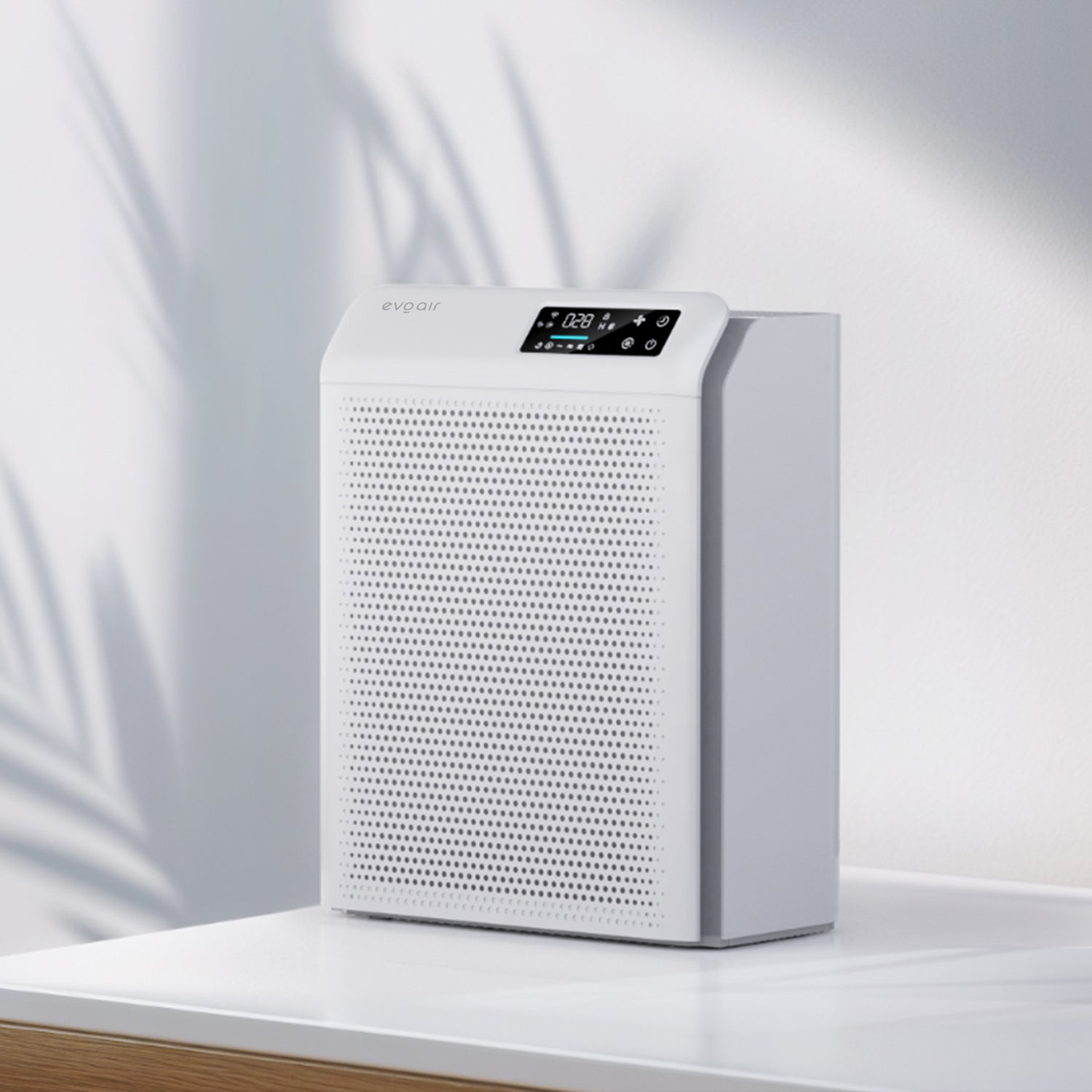 Purificator de aer Evoair HOMI P300, CADR 300m³/h, WI-FI, Filtru True Hepa, Mod Auto, Lampa UV, Ionizare, 6 Moduri Functionare, Senzor Calitate Aer, Alb