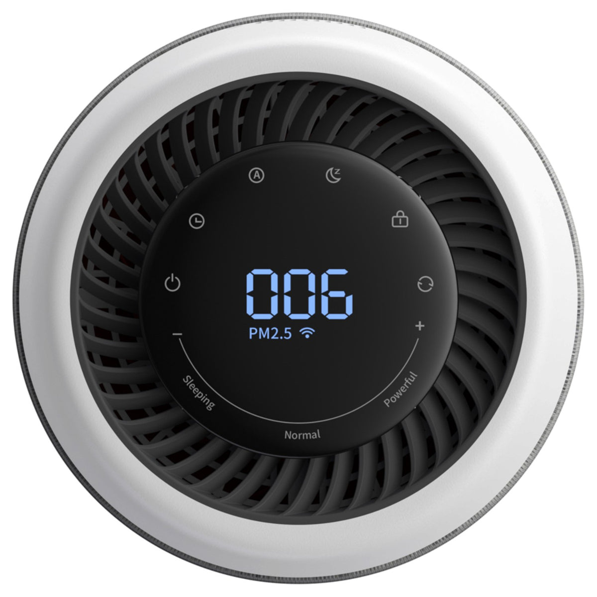 Resigilat! Purificator de aer Evoair, Joy, Wi-Fi, Filtru 4in1, True Hepa, Carbon Activ, Prefiltru Textil, 10 viteze, Monitorizare PM2.5, Mod Noapte, Blocare Ecran, Lumină Ambientală, Gri - Filtru desfăcut