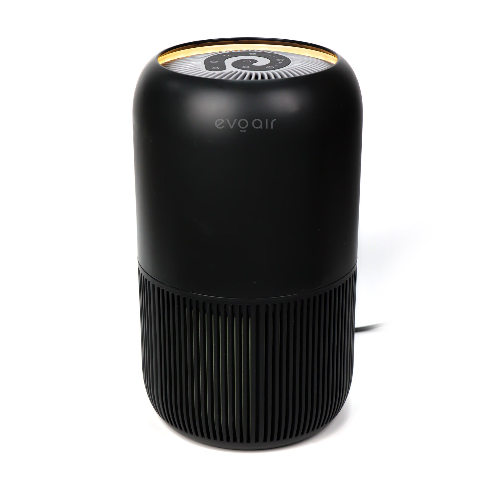 Purificator de aer Evoair, YuvoSpin, Lampă UV-C, Filtru 3in1, True Hepa, Carbon Activ, Pre-filtru, 4 viteze, Funcție Polen/Animale, Mod Noapte, Blocare Ecran, Lumină Ambientală, Negru