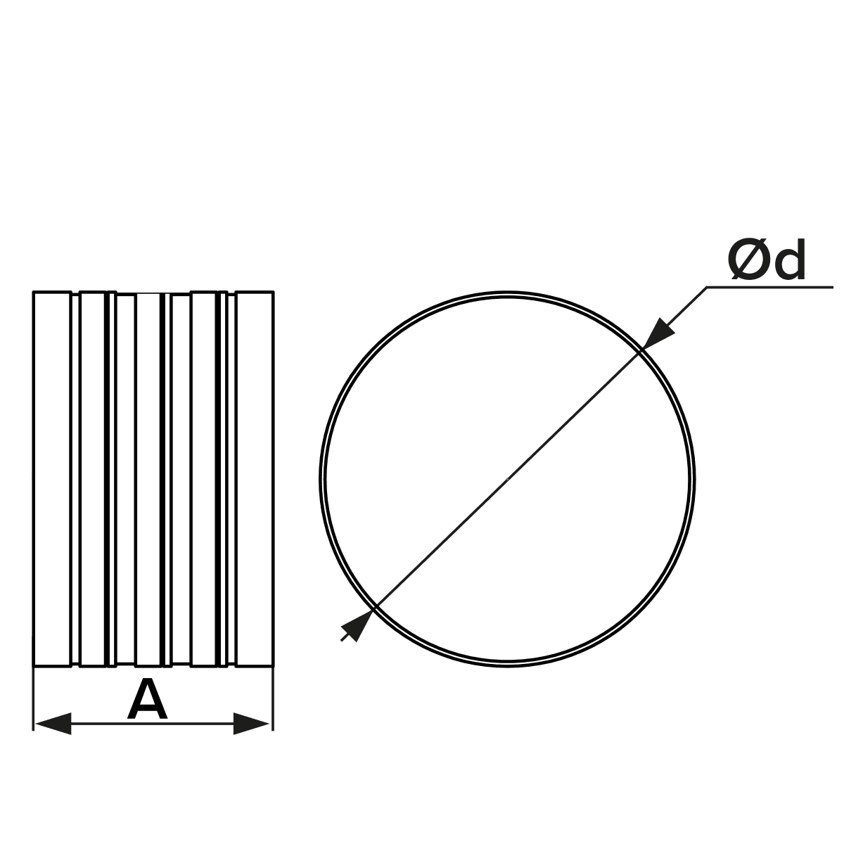 CONECTOR CU CLAPETA ANTIRETUR, Ø150mm, METAL