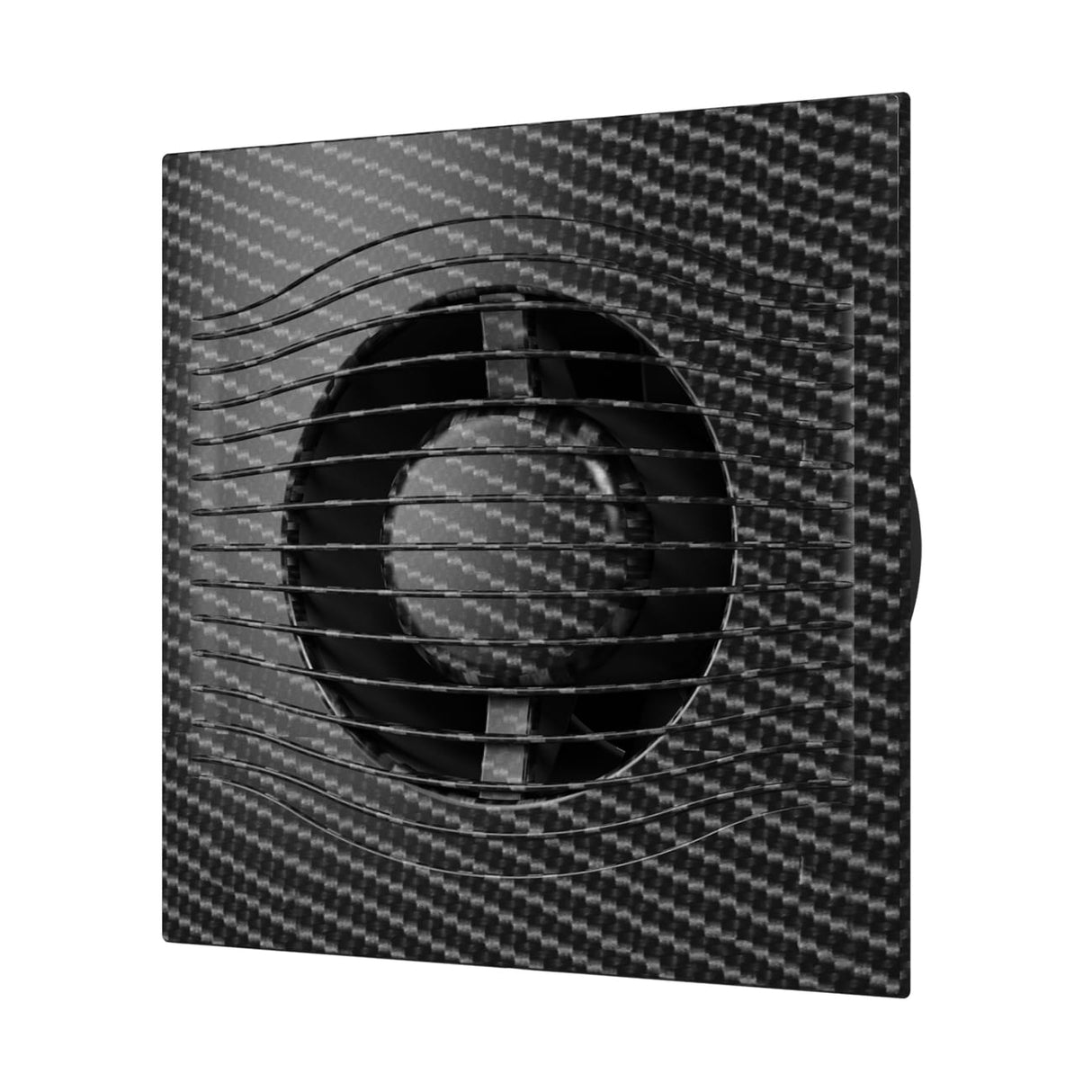 Ventilator baie SLIM 4C Ø100, Super Silent, Clapeta antiretur, Garantie 2 ani, Motor Long Life 40000h, Debit 90mc/h, Black Carbon