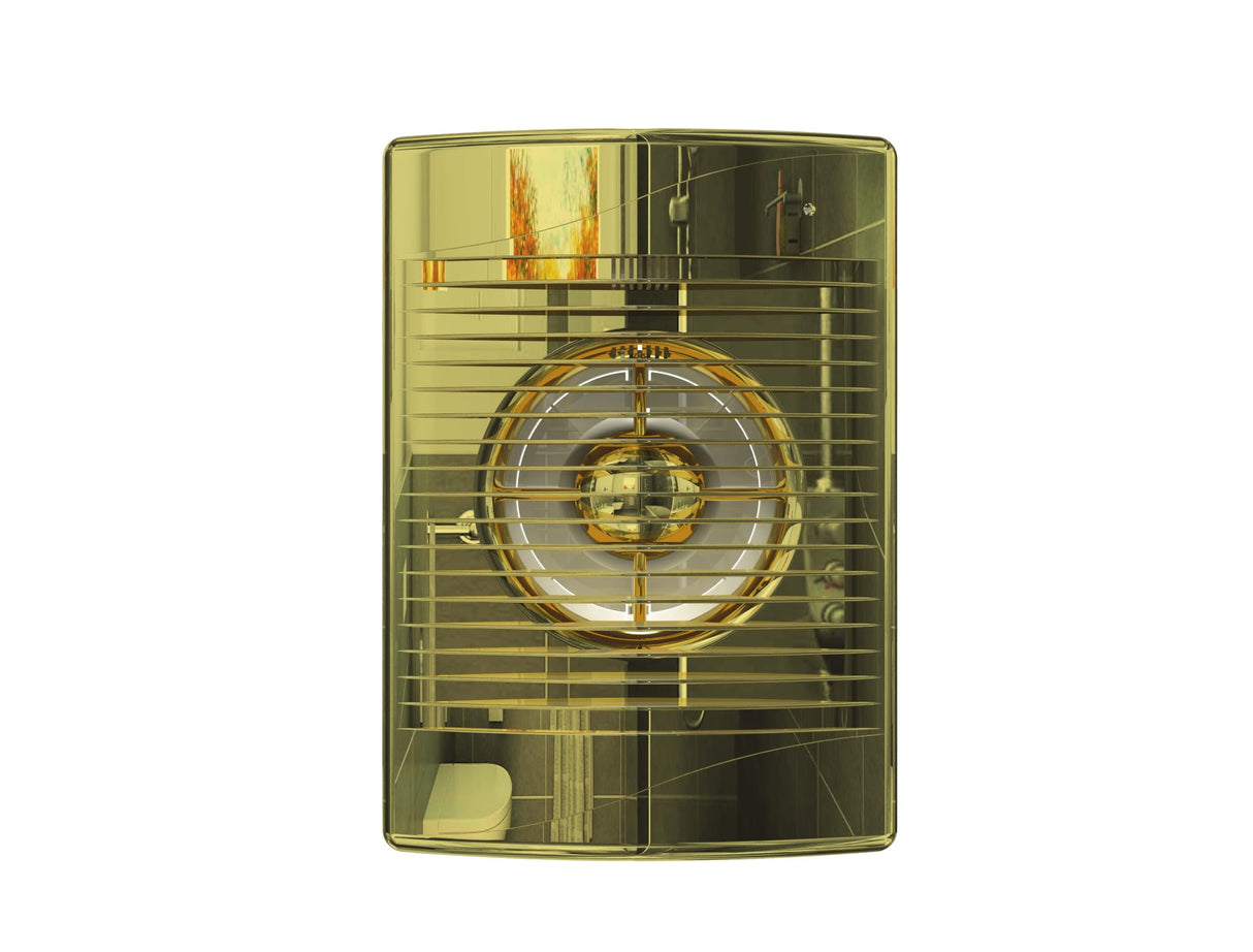 Ventilator baie STANDARD 4C Ø100, Silent, Garantie 2 ani, Debit 100mc/h, Clapeta antiretur, Motor Long Life 40000h, Gold