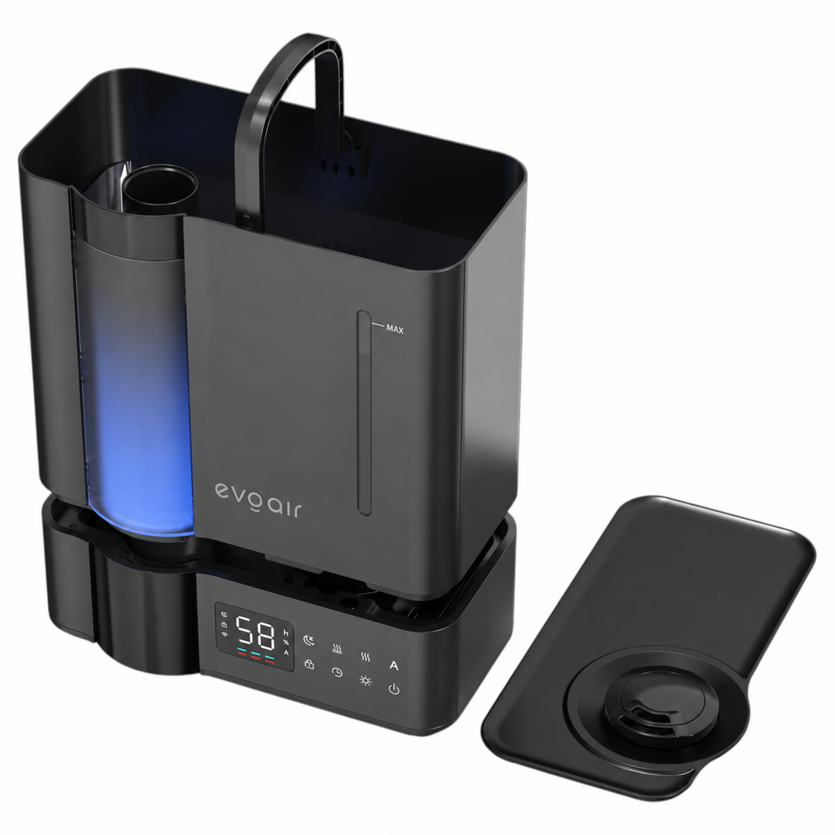 Umidificator Evoair MistoDuo – rezervor detașabil și capac