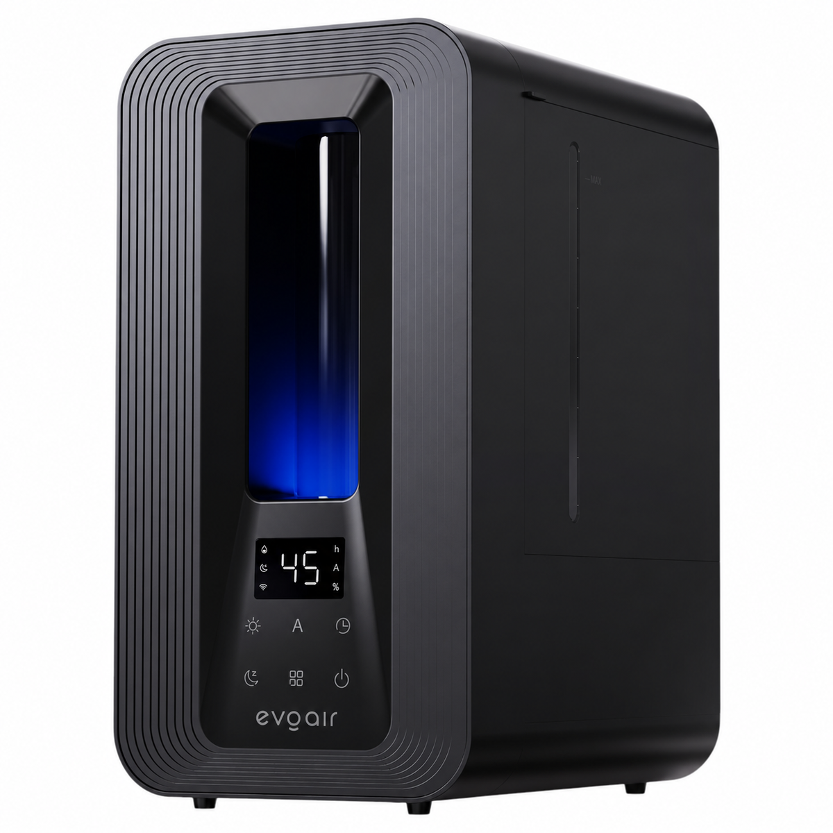 Resigilat! Umidificator Evoair Misto Smart, Wifi, Rezervor 5 L, Capacitate de umidificare 250 ml/h, Senzor de Umiditate, Lumină ambientală RGB, Negru
