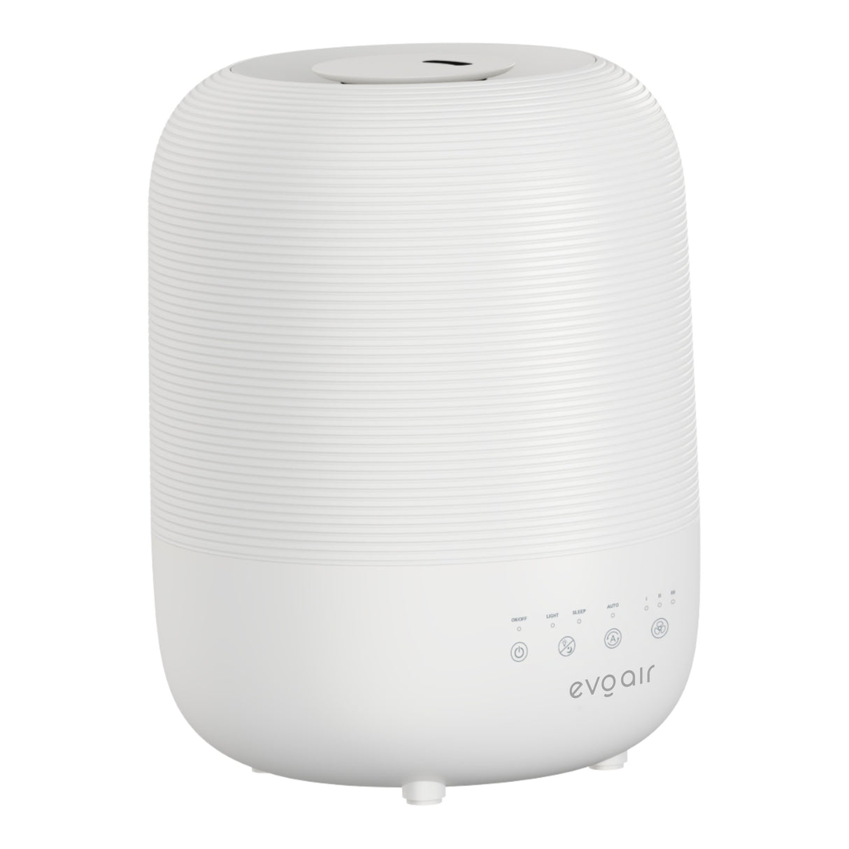 Umidificator Evoair UMIVA 3000 Rezorvor 3L, Capacitate de umidificare 300ml/h, Senzor umiditate, Mod Auto, Autonomie >8 ore, Indicator umiditate și temperatură, Alb