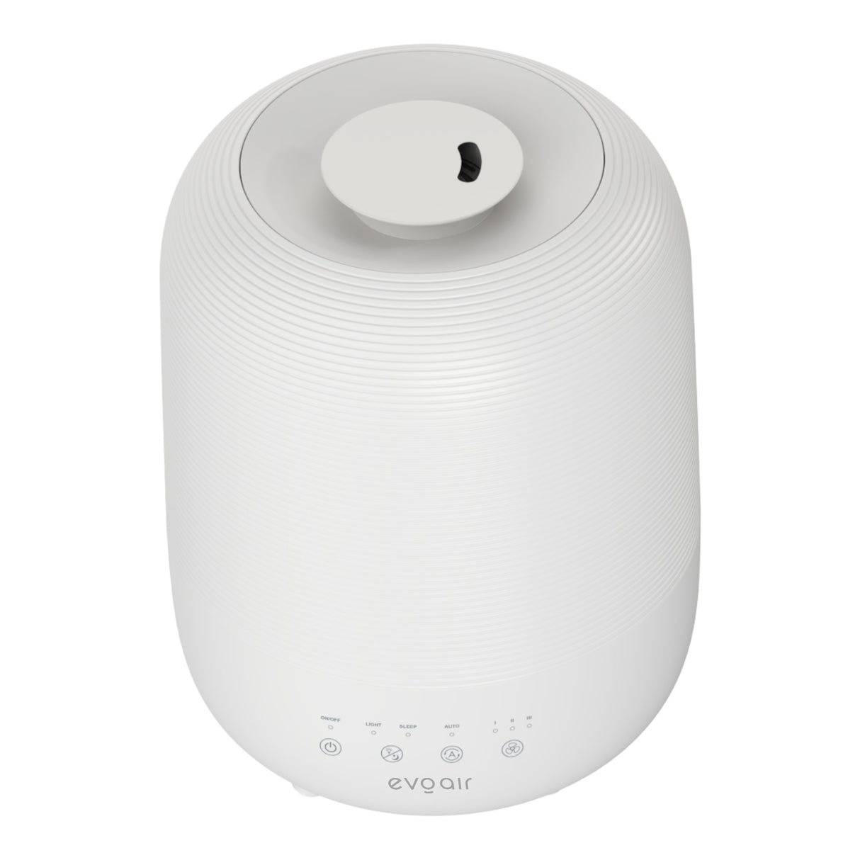 Umidificator Evoair UMIVA 3000 Rezorvor 3L, Capacitate de umidificare 300ml/h, Senzor umiditate, Mod Auto, Autonomie >8 ore, Indicator umiditate și temperatură, Alb