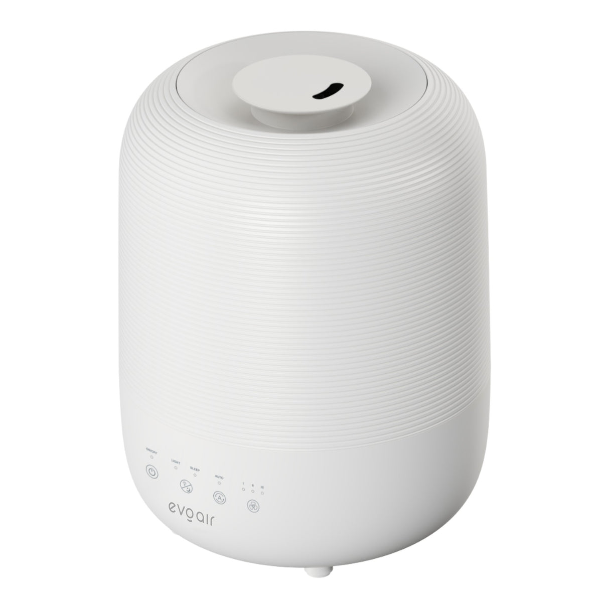 Umidificator Evoair UMIVA 3000 Rezorvor 3L, Capacitate de umidificare 300ml/h, Senzor umiditate, Mod Auto, Autonomie >8 ore, Indicator umiditate și temperatură, Alb