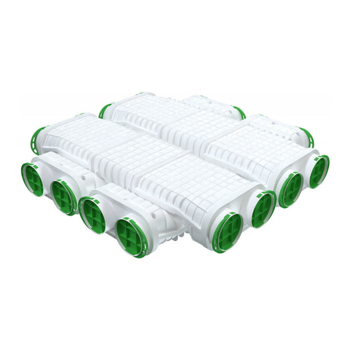 Conector subtraversare pentru tubulatura (Cross conector) - 2xØ75 Awenta